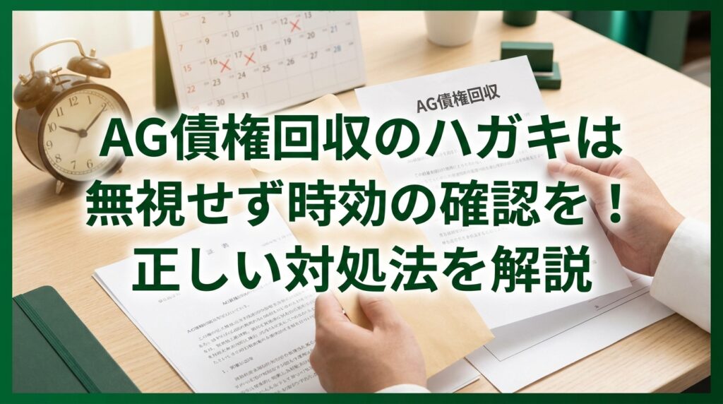 AG債権回収のハガキは無視せず時効の確認を！正しい対処法を解説｜千葉